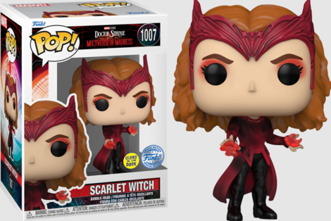 Funko POP! Marvel: Doctor Strange in the Multiverse of Madness - Scarlet Witch (GITD) #1007 Figure (Exclusive)