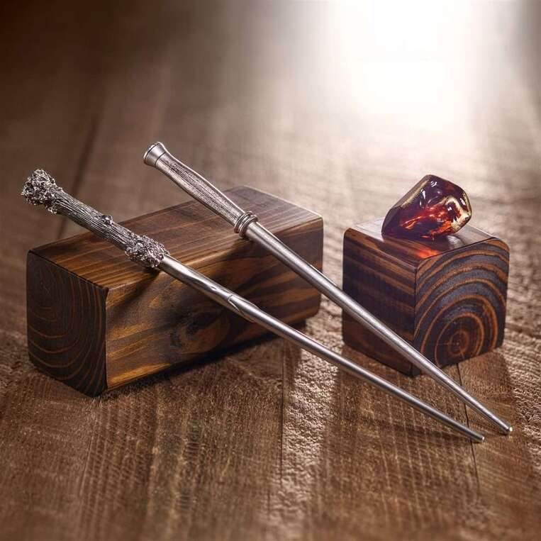 Harry Potter Anniversary Sorcerers Stone and Wand Set - NN8025