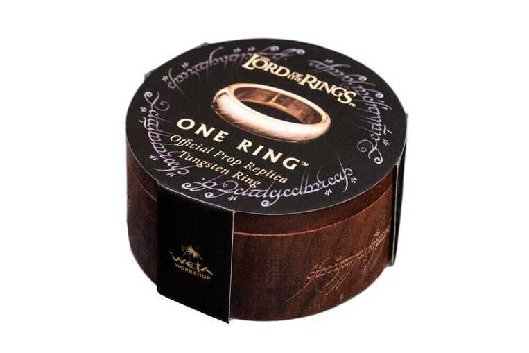 Lord of the Rings Tungsten Ring The One Ring (gold plated) - WETA86-30-01083