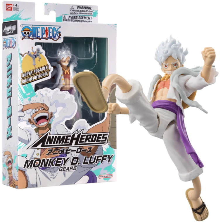 One Piece Anime Heroes: Monkey D. Luffy Gear 5 Action Figure (17cm) - BA37054