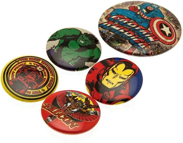 Marvel Comics (Captain America) Badge Pack Set (Pack Of 5) - BP80447