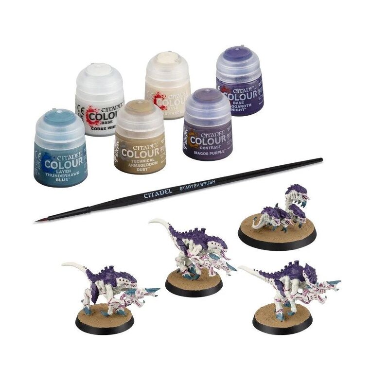 Warhammer 40000 - Tyranids: Termagants and Ripper Swarm + Paints Set 60-13