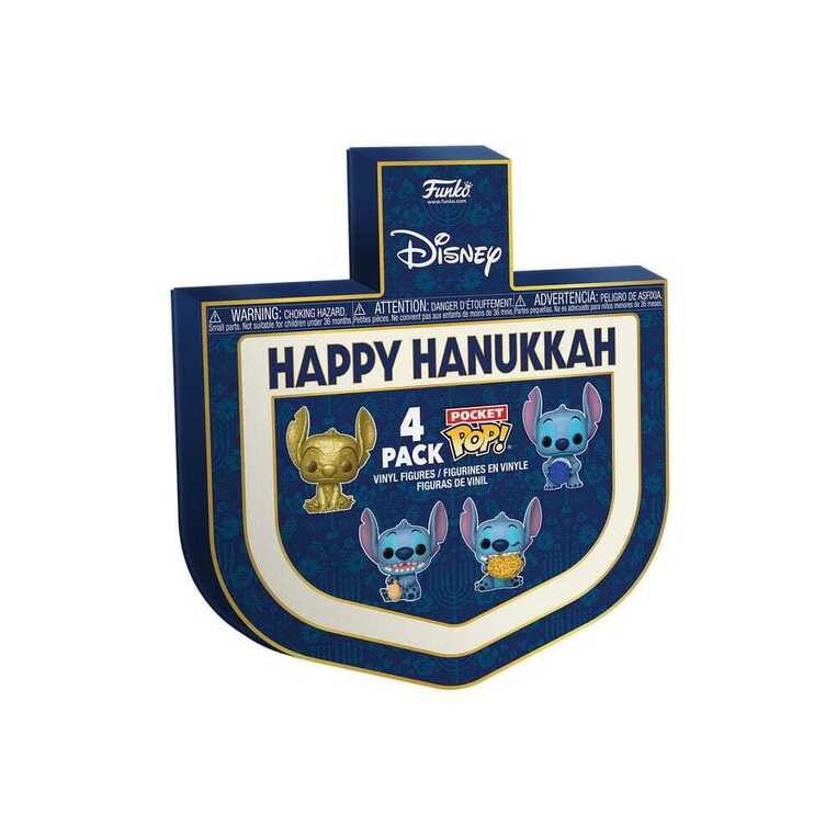 Funko Pocket POP! Disney: Lilo & Stitch - Happy Hanukkah 4-Pack Figures