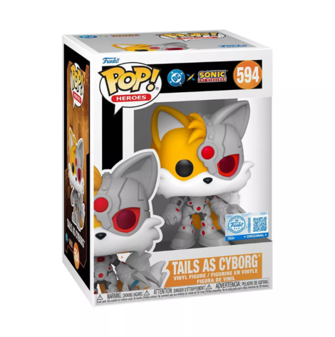 Funko POP! Heroes: DC Justice League and Sonic Tails/Cyborg #594 Figure
