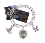 Harry Potter Lumos Slytherin Silver Plated Charm Bracelet - NN7710