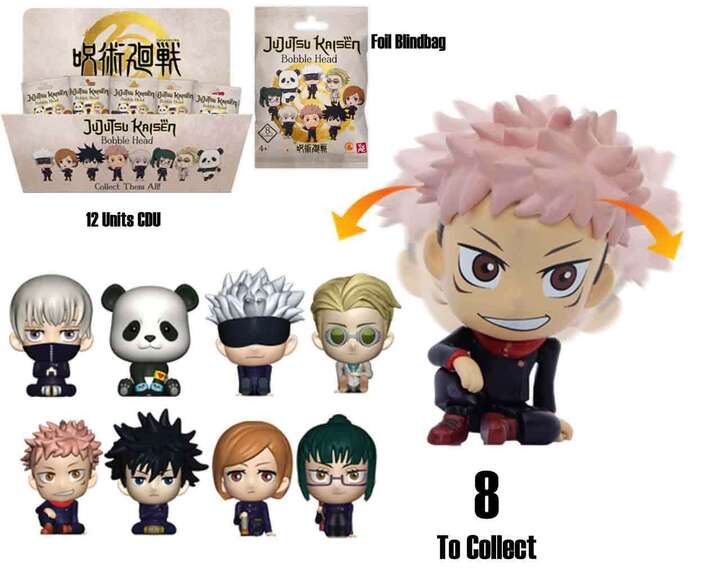 Jujutsu Kaisen Bobble Hero Bobble-Head Figures 6cm (Κουτί Τυχαίας Φιγούρας)