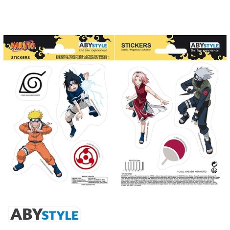 Naruto - Stickers - 16x11cm/ 2 Sheets - Team 7 - ABYDCO869
