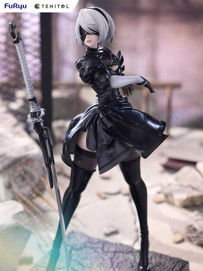 NieR:Automata Tenitol PVC Statue 2B Ver1.1a 22 cm - FRYU40700