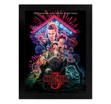 Stranger Things (Summer of 85) 3D Lenticular Poster (Framed) 26 x 4cm - EPPL71359