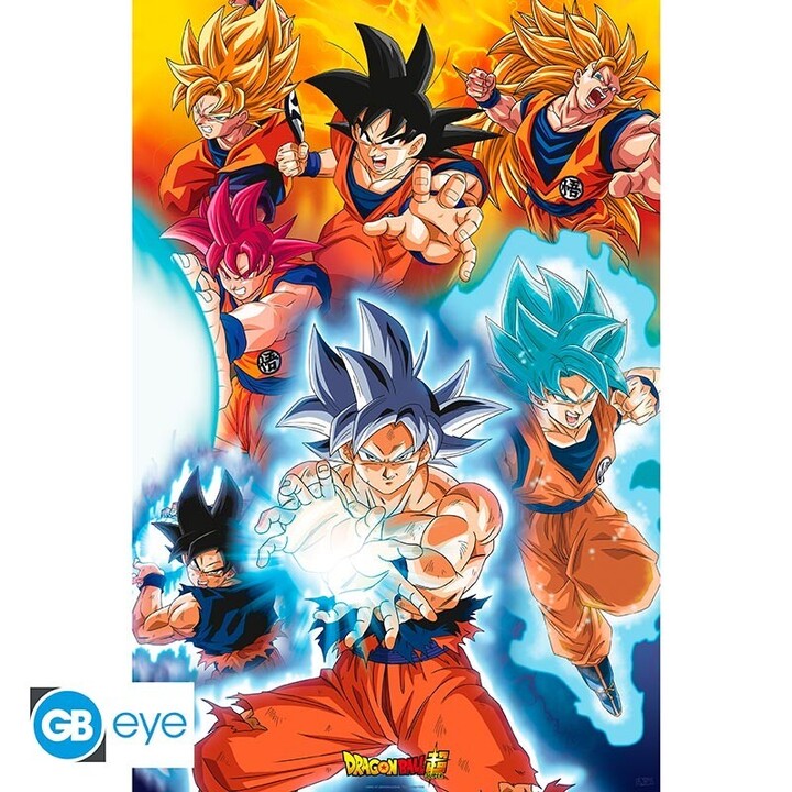 Dragon Ball Super - Poster - "Goku's Transformations" (91.5X61) - ABYDCO741