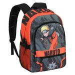 Naruto Shippuden Shuriken backpack 44cm (orange/brown) - KMN05396