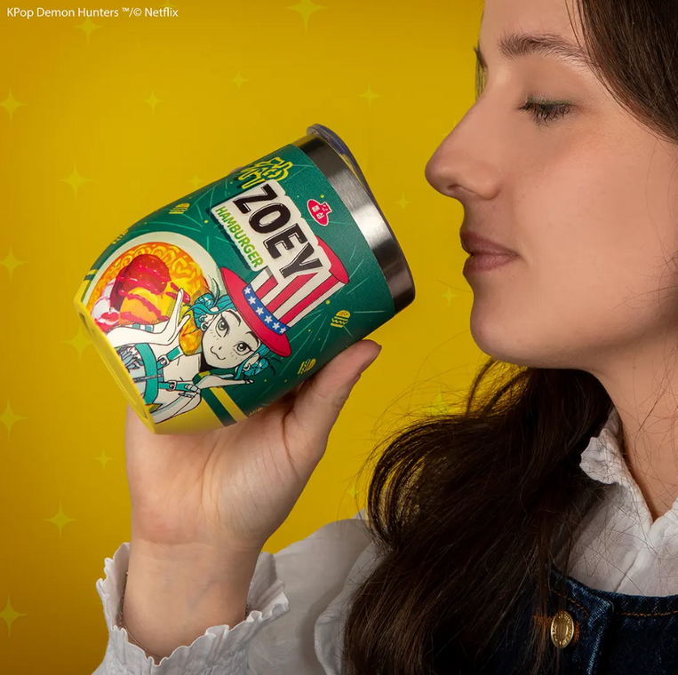 Kpop Demon Hunters Insulated travel mug Zoey Hamburger - CR4388