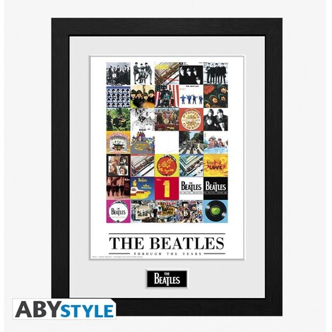 The Beatles - Wooden Framed Print "Through The Years" (30x40) - PFC231