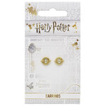 Harry Potter Time Turner Gold Plated Stud Earrings - EWES0100