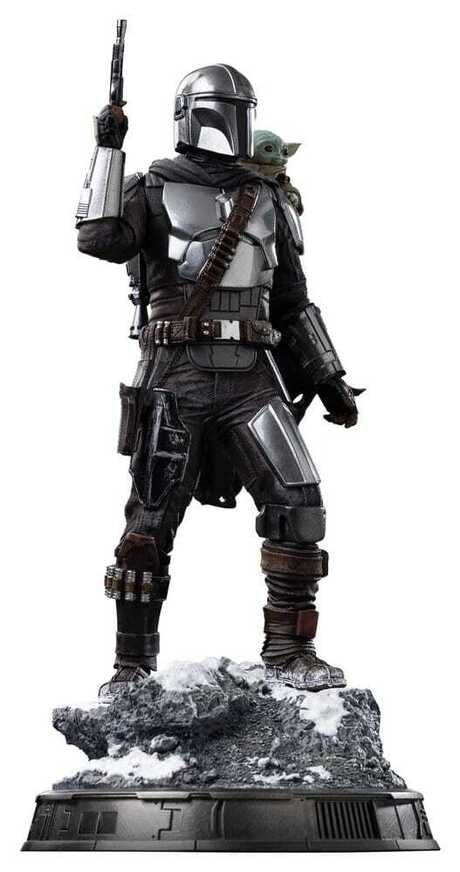 The Mandalorian & Grogu Art Scale Statue 1/10 The Mandalorian and Grogu 25 cm - IS33665