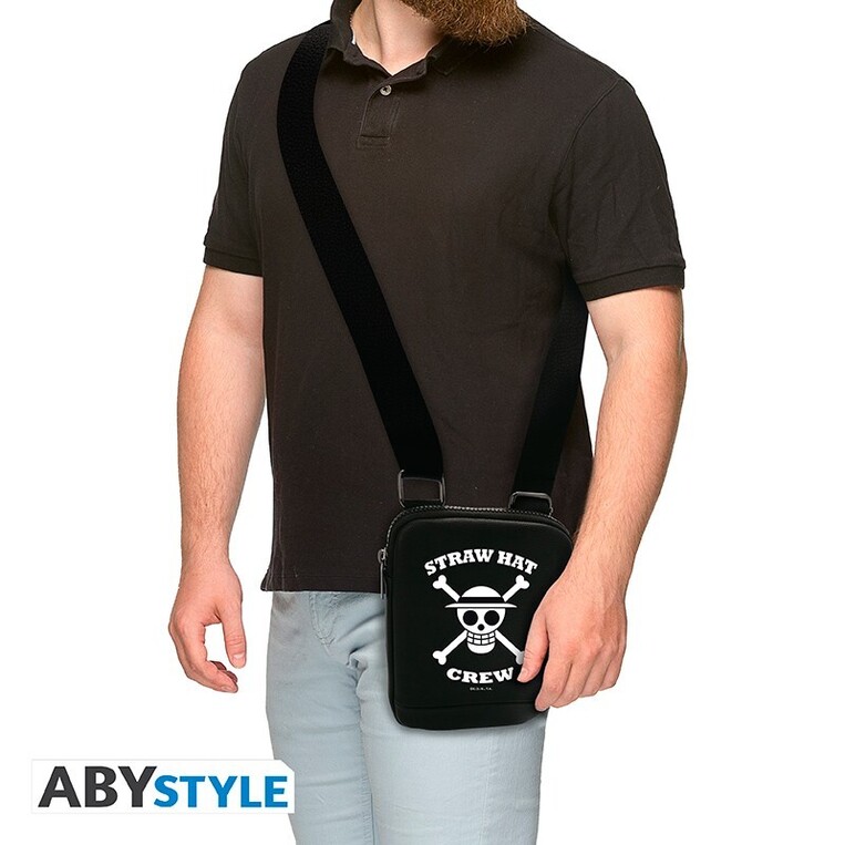 One Piece - Messenger Bag "Skull"- Vinyl Small (black) - ABYBAG492