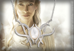 Lord Of The Rings Galadriel Brooch Pendant - Hobbit (Sterling Silver) - NN1283