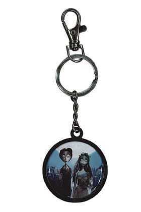 Corpse Bride Metal Keychain Couple & Logo 7 cm - SDTWRN26333