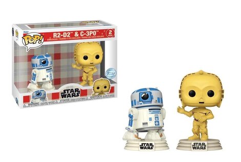 Funko POP! Star Wars: Retro Reimagined - R2-D2 & C-3P0 2-Pack (Exclusive) Figures
