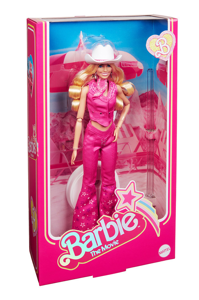 Barbie The Movie Κούκλα Margot Robbie Pink Western Outfit - HPK00