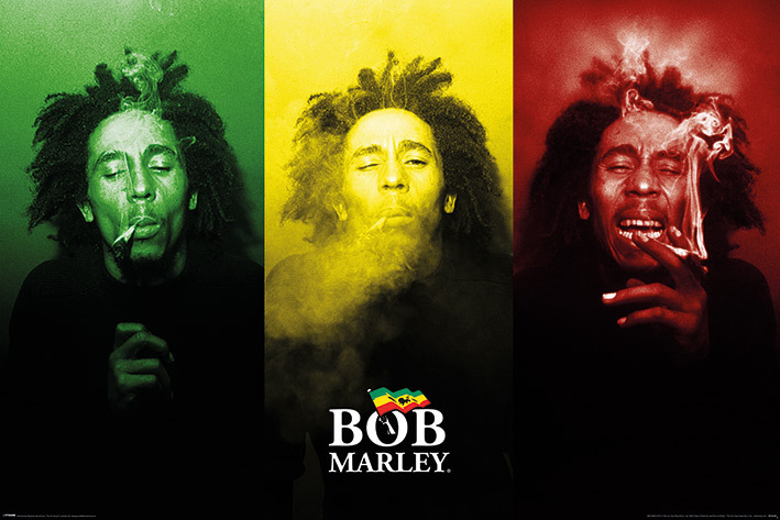 Bob Marley (Tricolour Smoke) Maxi Poster 61 x 91.5cm - PP34418