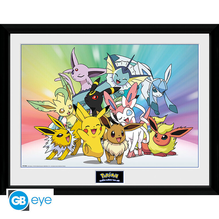 Pokemon Wooden Framed Print "Eevee" (30x40) - PFC2084