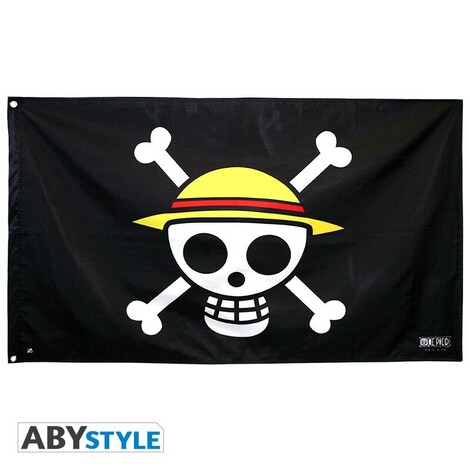 One Piece - Flag "Skull - Luffy" (70x120) - ABYDCT002