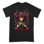 Deadpool T-Shirt Deadpool And Wolverine Pose - PCMTS177DPL