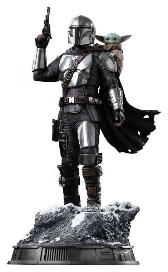 The Mandalorian & Grogu Art Scale Statue 1/10 The Mandalorian and Grogu 25 cm - IS33665