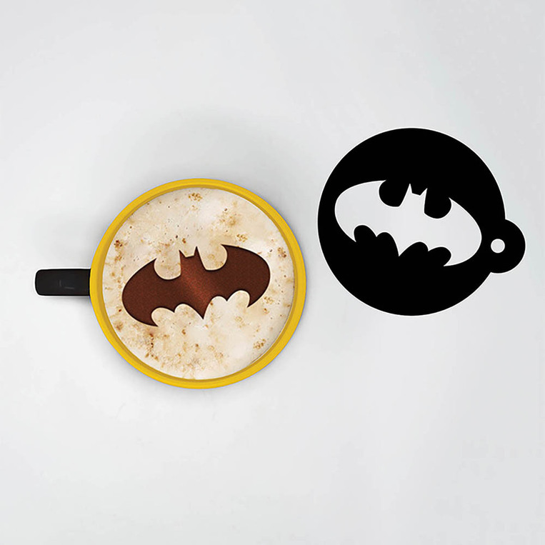 Batman (Symbol) Cappuccino Mug And Stencil - SCMG25597