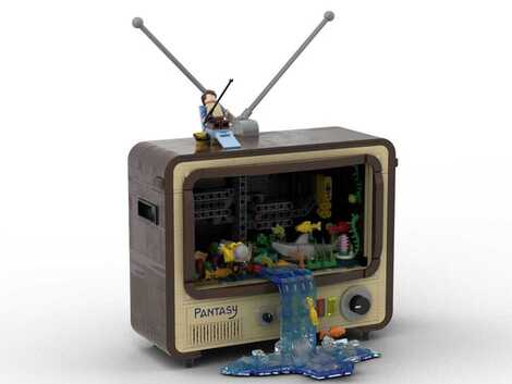 Original-Retro Series Construction Set Vintage Television 19 cm - PASY-61008