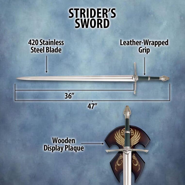 Lord of the Rings Replica 1/1 Sword of Strider 120 cm - UCU14706