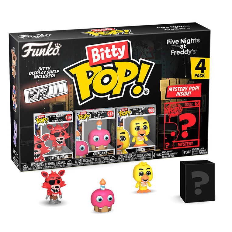 Funko Bitty Pop! 4-Pack: Five Nights at Freddy's -  Foxy the Pirate Vinyl Figures