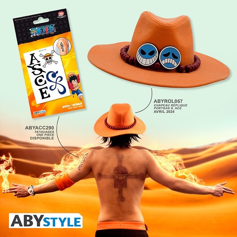 One Piece Replica Hat Portgas D. Ace - ABYROL057- One Size