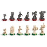 Minecraft Chess Set Overworld Heroes vs. Hostile Mobs - NN3726