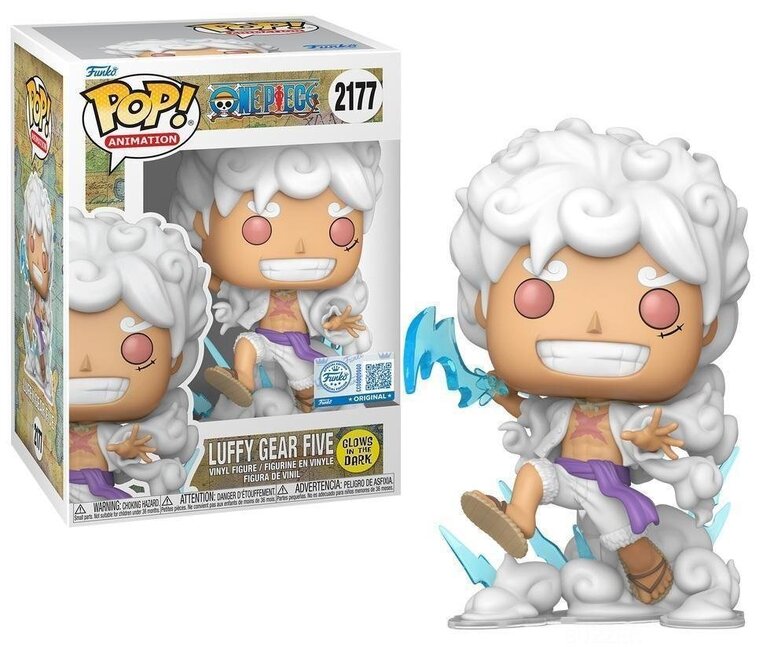 Funko POP! One Piece - Luffy Gear Five (GITD) #2177 (Exclusive) Figure 