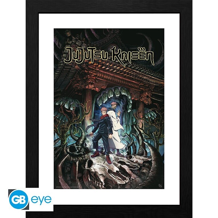 Jujutsu Kaisen Wooden Framed Print "Itadori & Sukuna" (30x40) - GBYDCO023
