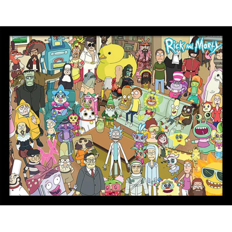 Rick and Morty (Total Rickall) Wooden Framed Print (30x40) - FP12161P