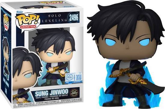 Funko POP! Solo Leveling - Sung Jinwoo (Glows in The Dark) #2496 (Exclusive Figure)