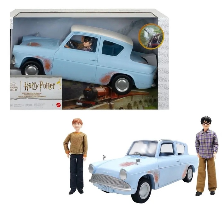 Harry Potter And Ron's Flying Car Adventure, With Ford Anglia Car - HHX03