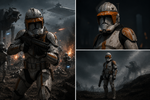 Star Wars Episode III Black Series Electronic Helmet Clone Commander Cody - G1861