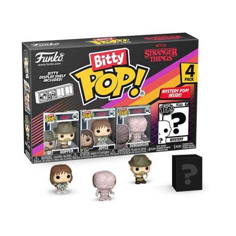 Funko Bitty POP! Stranger Things - Hopper, Joyce, Demogorgon & Chase Mystery 4-Pack Φιγούρες