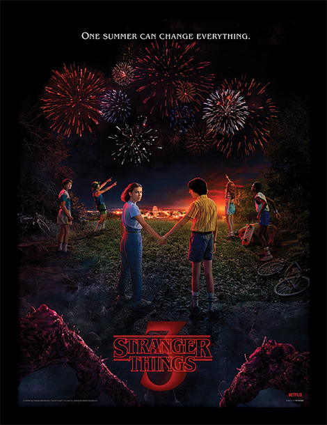 Stranger Things (One Summer) Wooden Framed 30 x 40cm Print - FP12526P