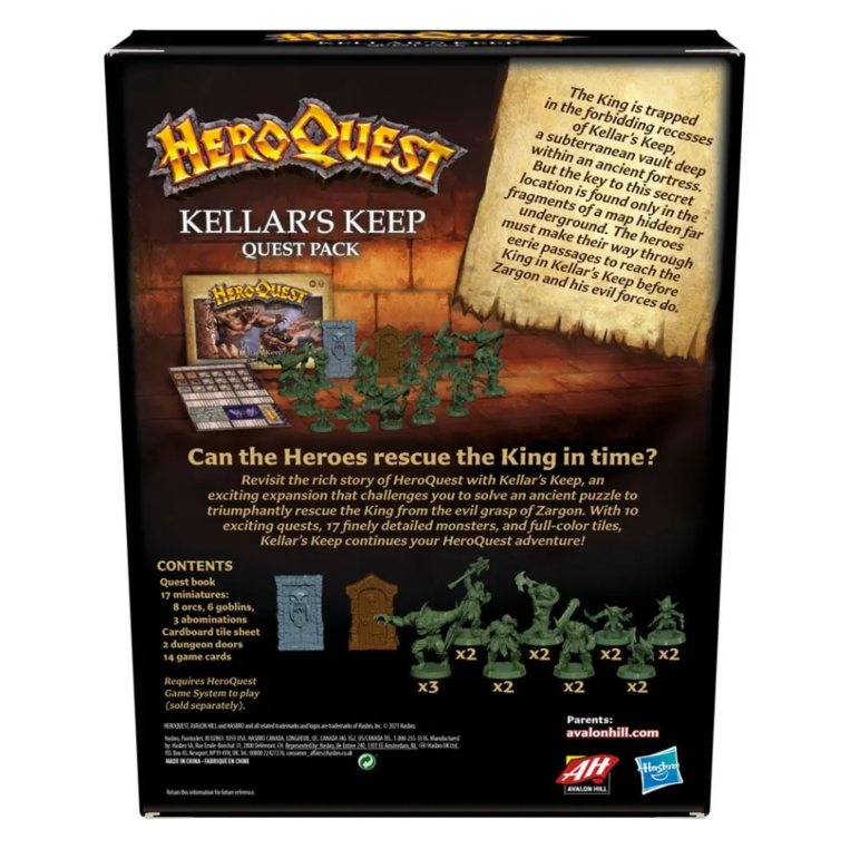 HeroQuest: Kellar's Keep Quest Pack Expansion - F4543