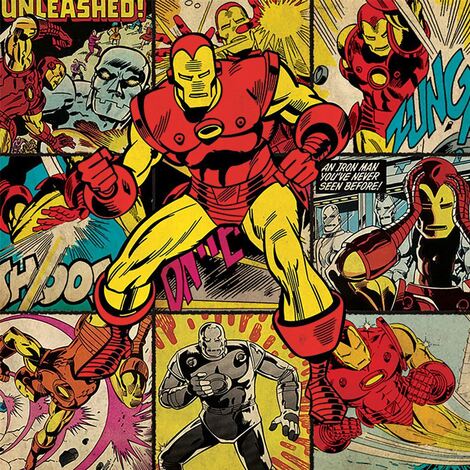 Marvel Comics (Iron Man Squares) Canvas 40 x 40cm - DC95430