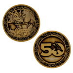 Dungeons & Dragons 50th Anniversary Antique Gold Coin - HAS-DUN65