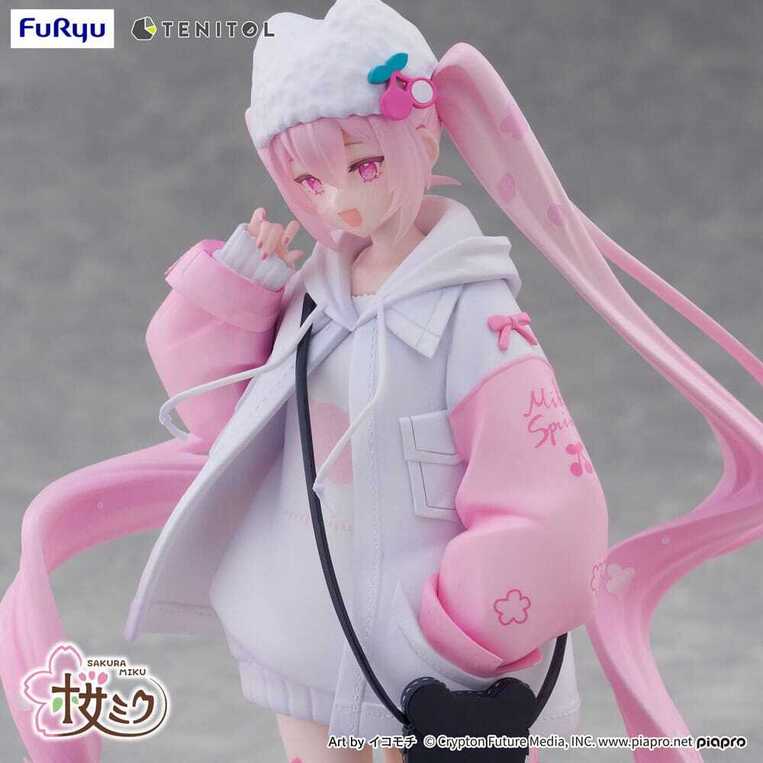 Hatsune Miku Tenitol PVC Statue Sakura Miku Cool style [petit] 19 cm - FRYU40747
