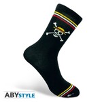 One Piece Socks Black Skull - ABYSOC006- One Size