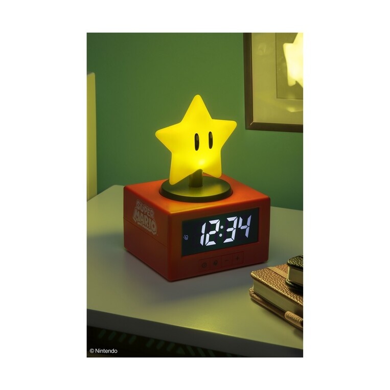 Super Mario Super Star Alarm Clock - PP13708NN