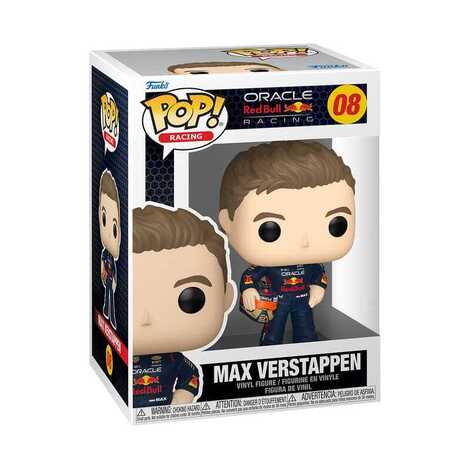Funko Pop! Racing: Oracle Red Bull Racing - Max Verstappen with Helm #08 Vinyl Figure